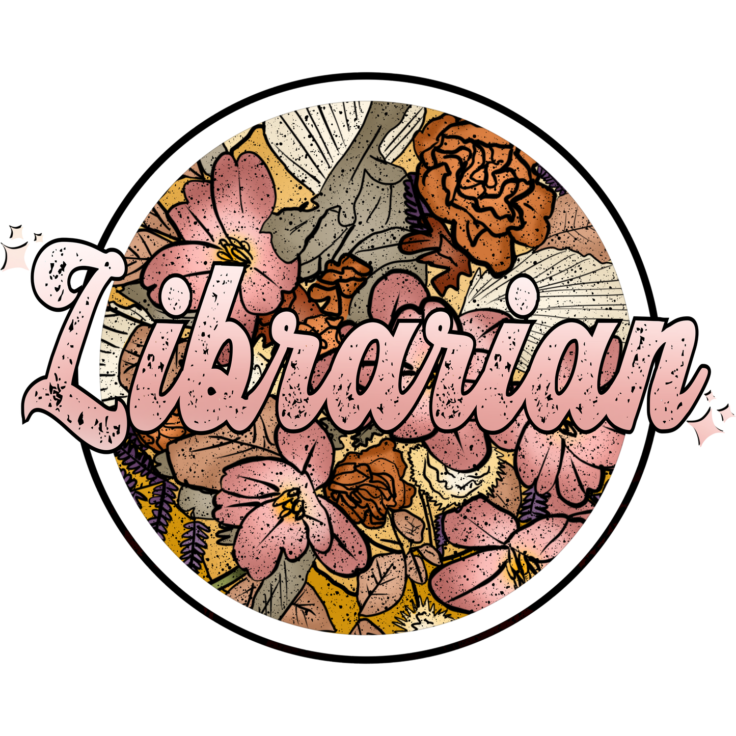 Librarian Floral T-Shirt, Book Lover Shirt, Librarian Appreciation, School Library T-Shirt, Teacher Gift, Educator Shirt
