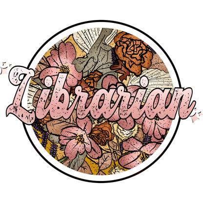 Librarian Floral T-Shirt, Book Lover Shirt, Librarian Appreciation, School Library T-Shirt, Teacher Gift, Educator Shirt