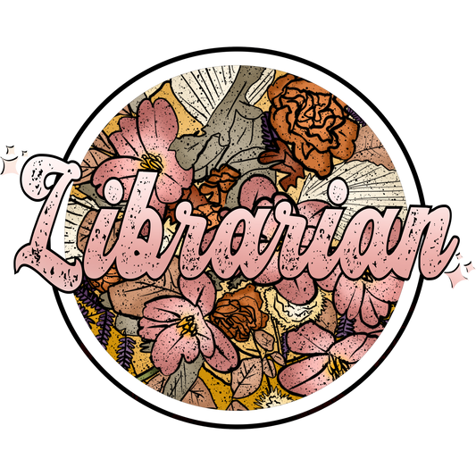 Librarian Floral T-Shirt, Book Lover Shirt, Librarian Appreciation, School Library T-Shirt, Teacher Gift, Educator Shirt