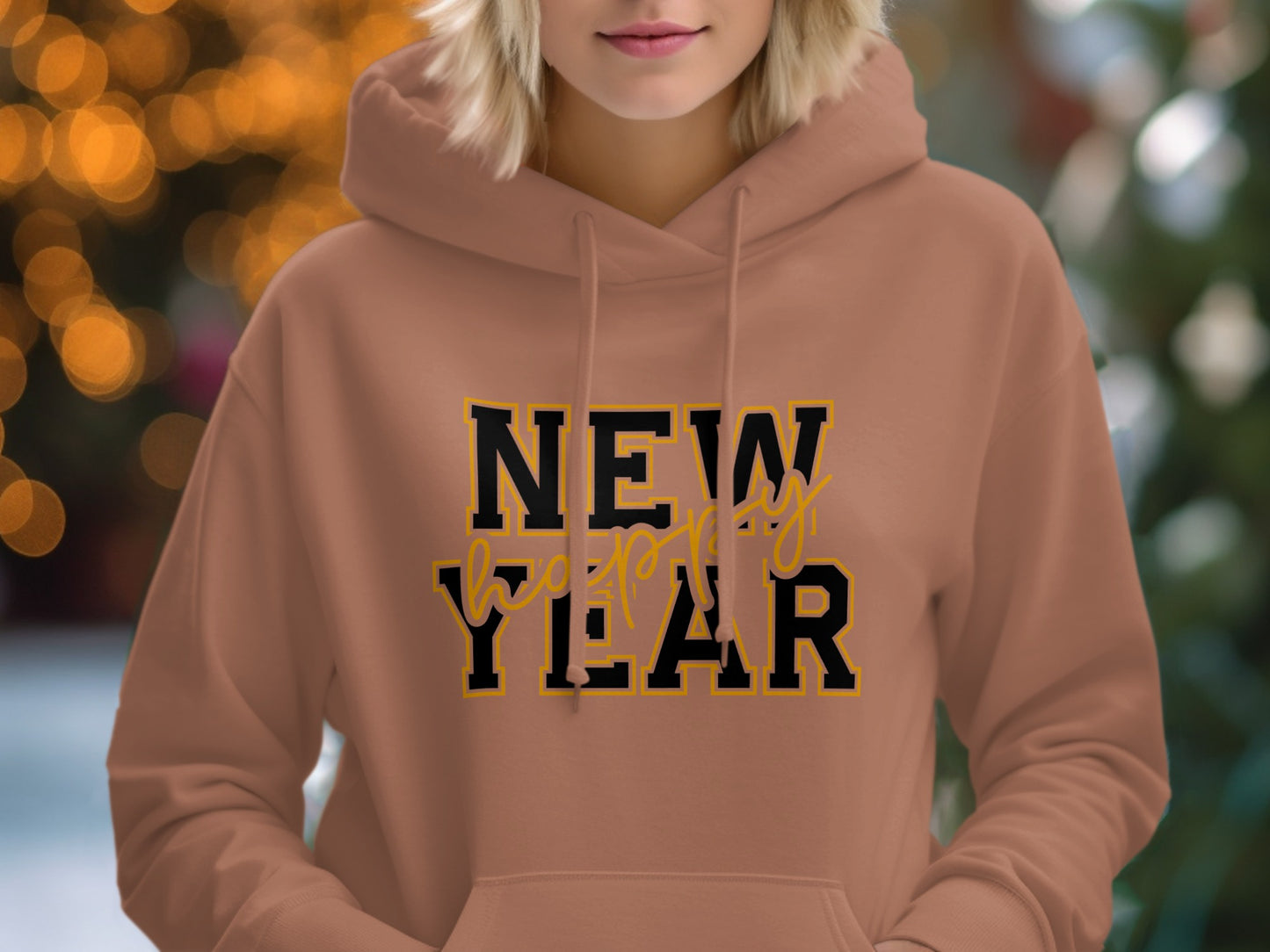 Celebrate New Year in Style Cozy Hoodie