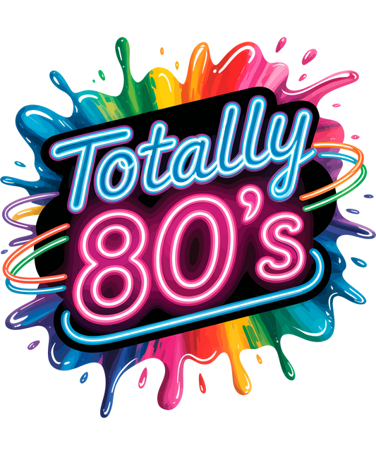 Totally 80's Colorful Retro Neon Design product