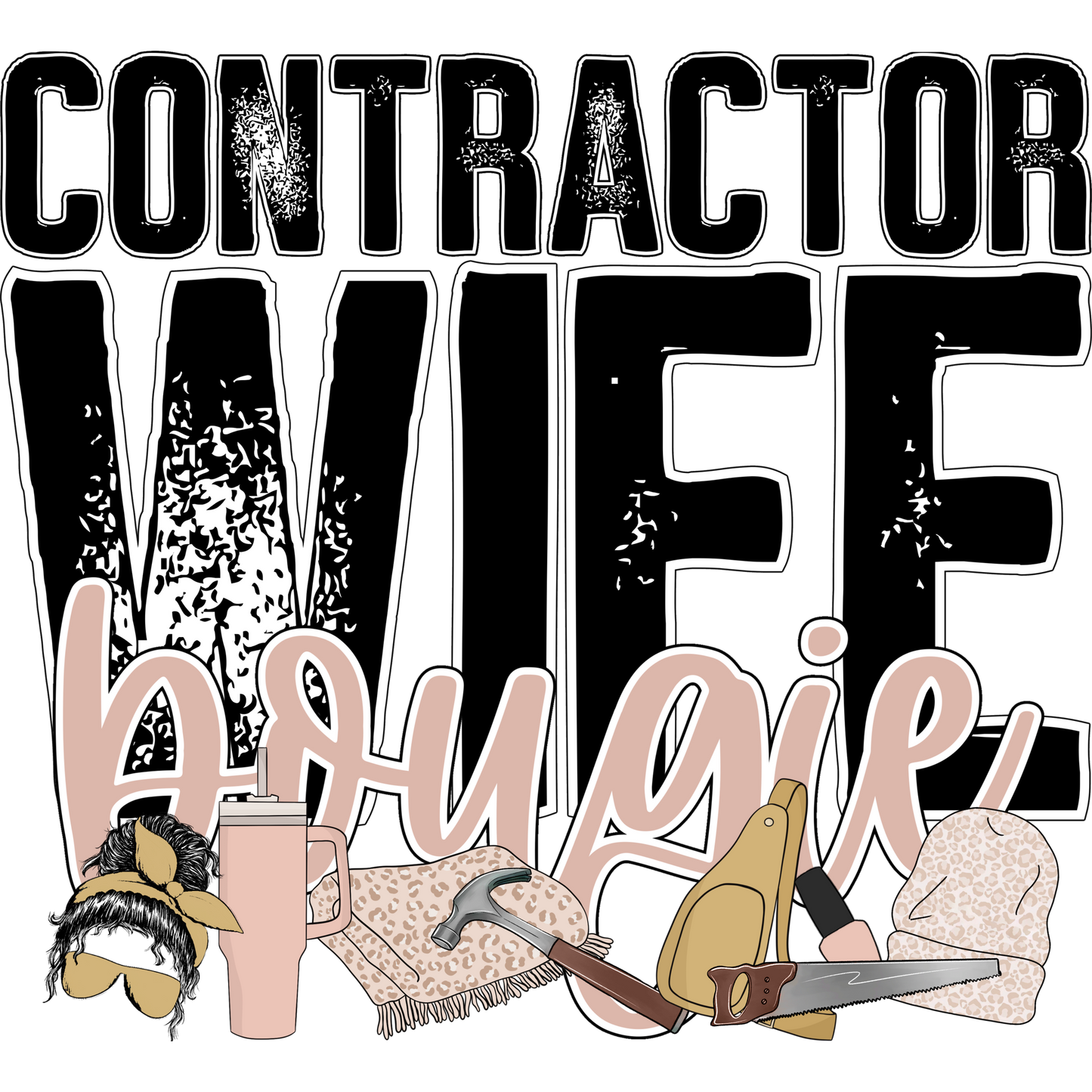 Contractor Wife Bougie Graphic Design Accessory Product