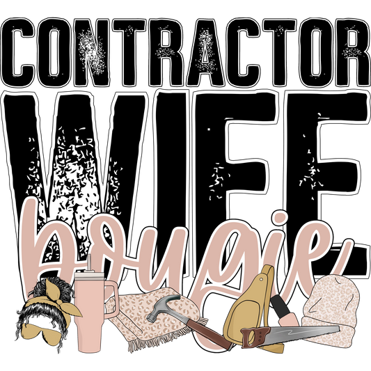 Contractor Wife Bougie Graphic Design Accessory Product