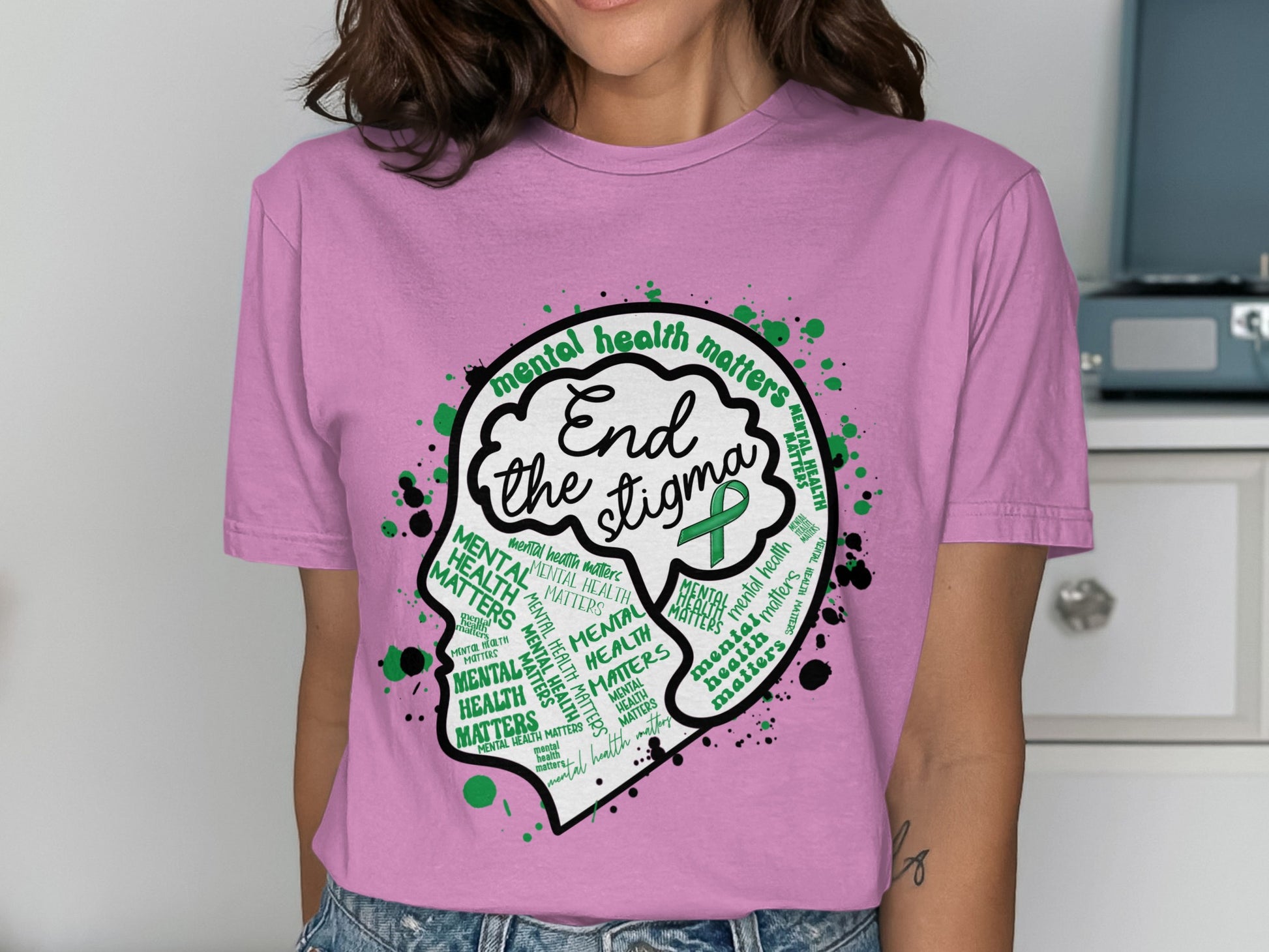 End The Stigma Mental Health Matters T-shirt