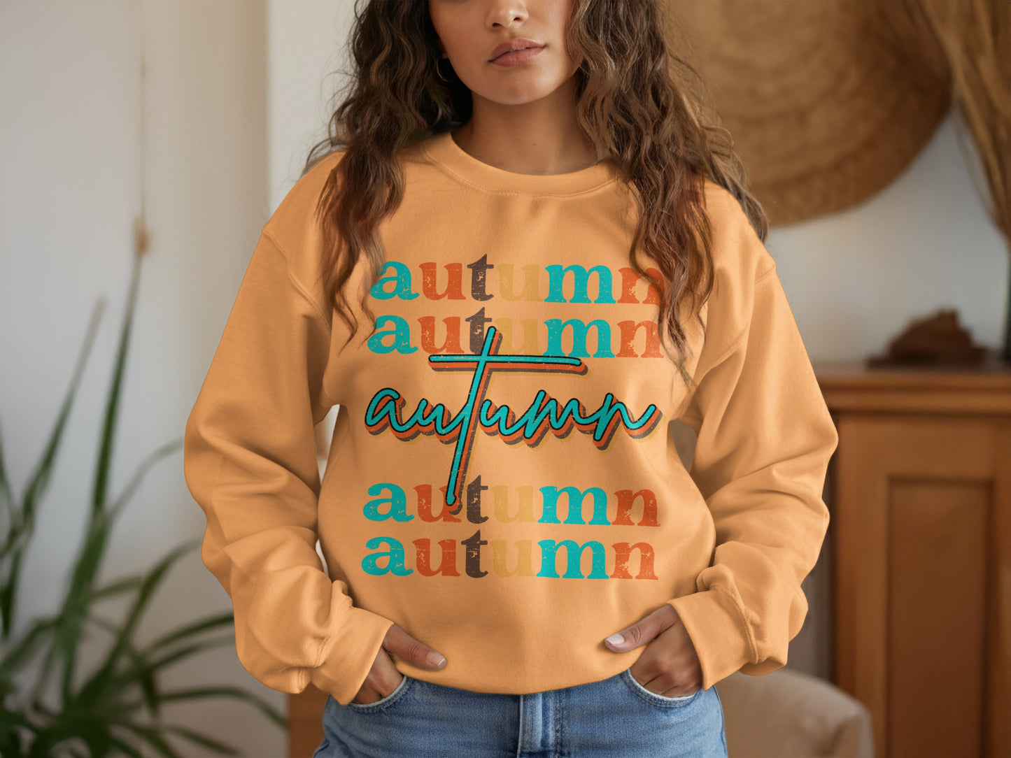 Autumn Graphic Design Themed Sweatshirt product
