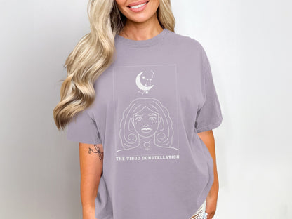The Virgo Constellation with Moon Graphic Shirt