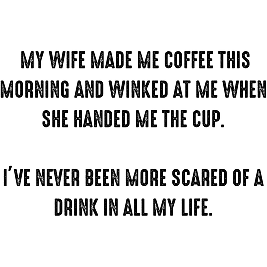 Funny Coffee Quote Novelty Item for Morning Laughs