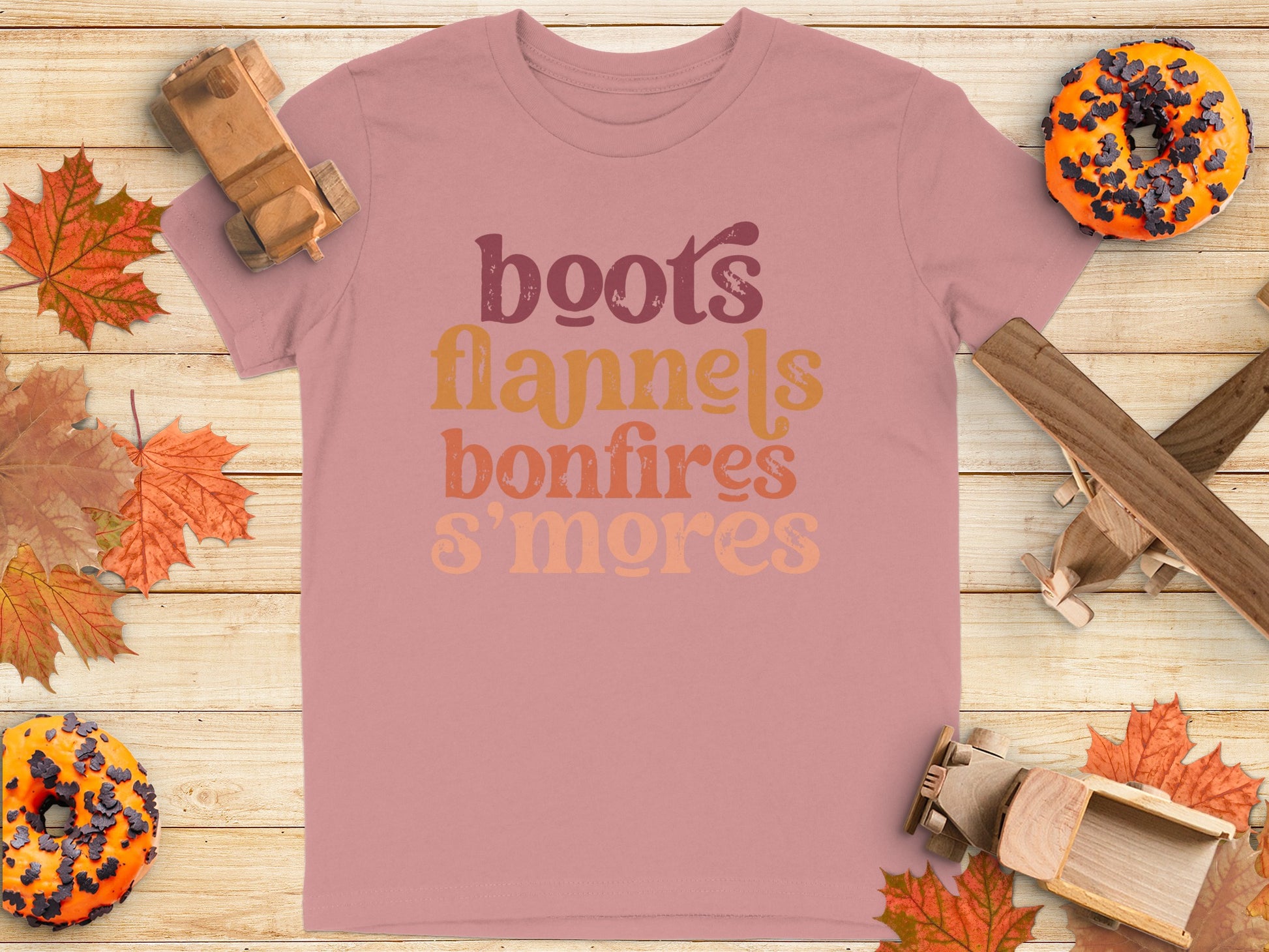 Boots Flannels Bonfires S'mores Graphic Shirt