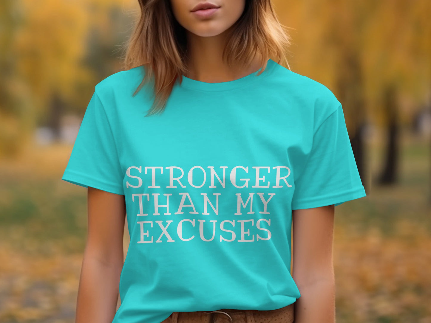 Stronger Than My Excuses Motivational T-shirt