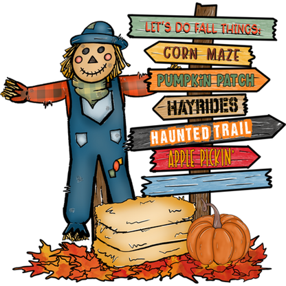Let's Do Fall Things Scarecrow Sign product