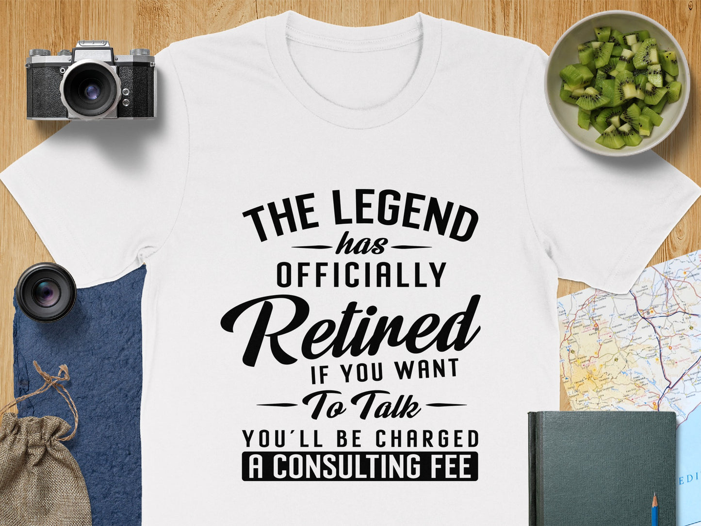 The Legend Has Officially Retired Consulting Fee T-shirt