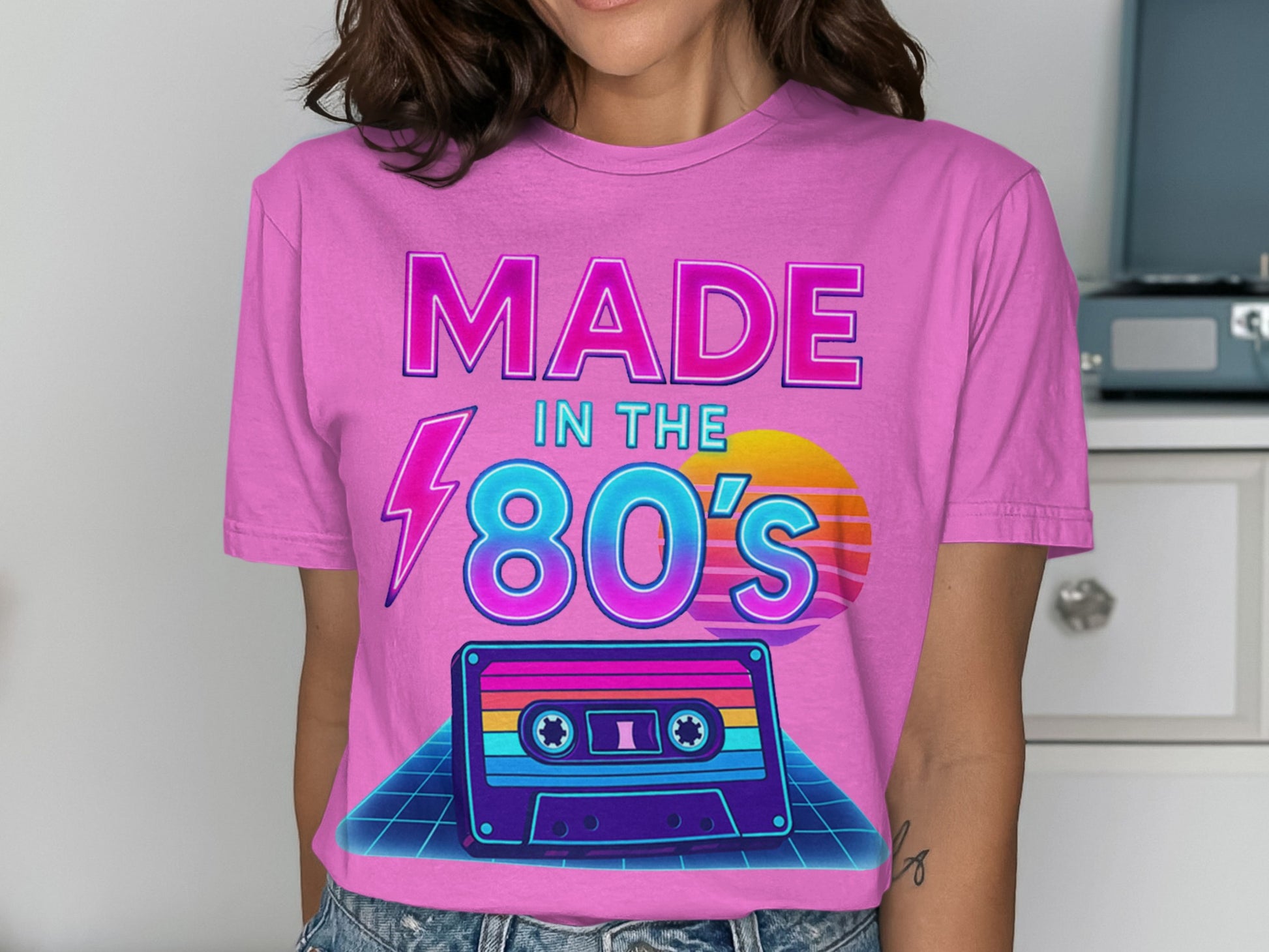 Retro Made In The 80s Cassette Graphic T-Shirt