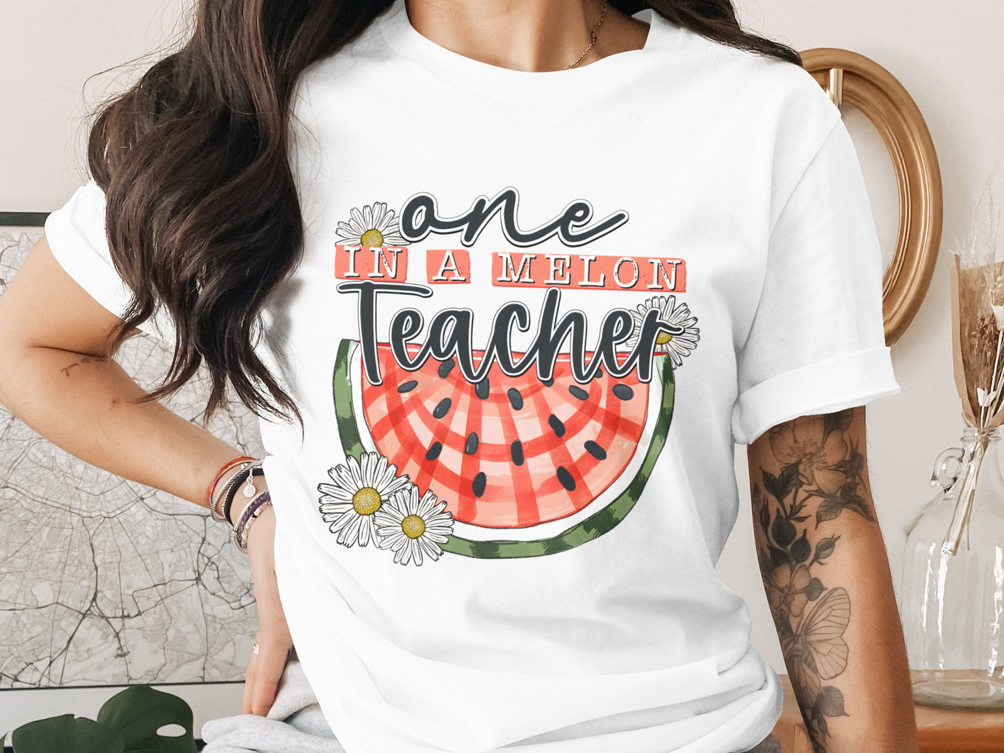 One In a Melon Teacher Graphic T-shirt