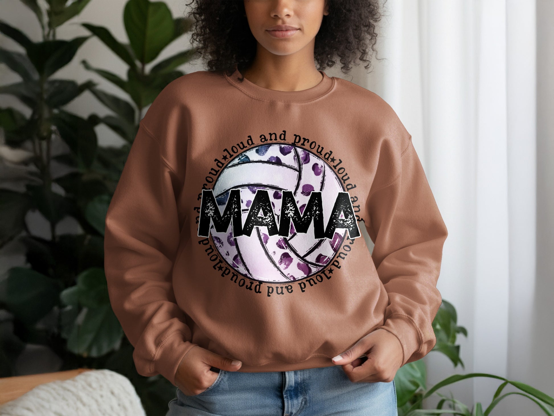 Proud Mama Loud and Proud Design Sweatshirt