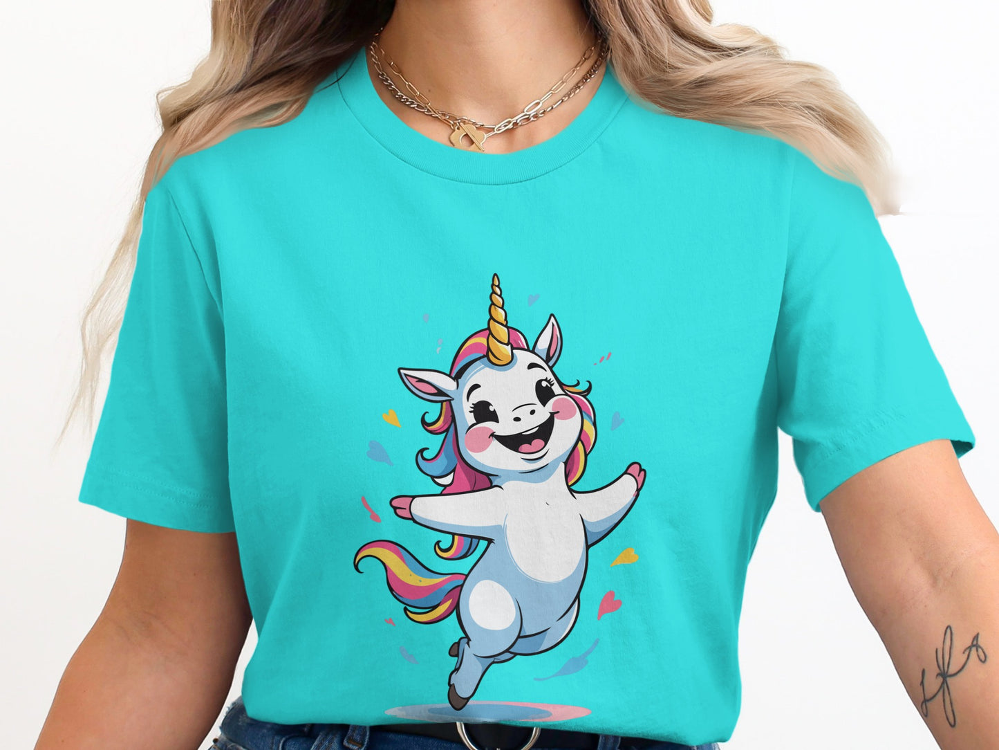 Happy Dancing Unicorn Cute Tee Product