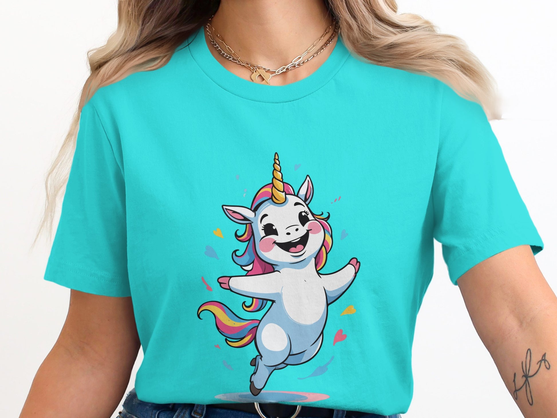 Happy Dancing Unicorn Cute Tee Product