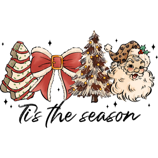 Festive Christmas Design with Santa and Tree Product
