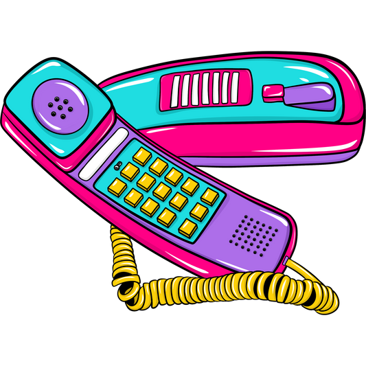 Vintage Style Corded Telephone Retro Decor Item