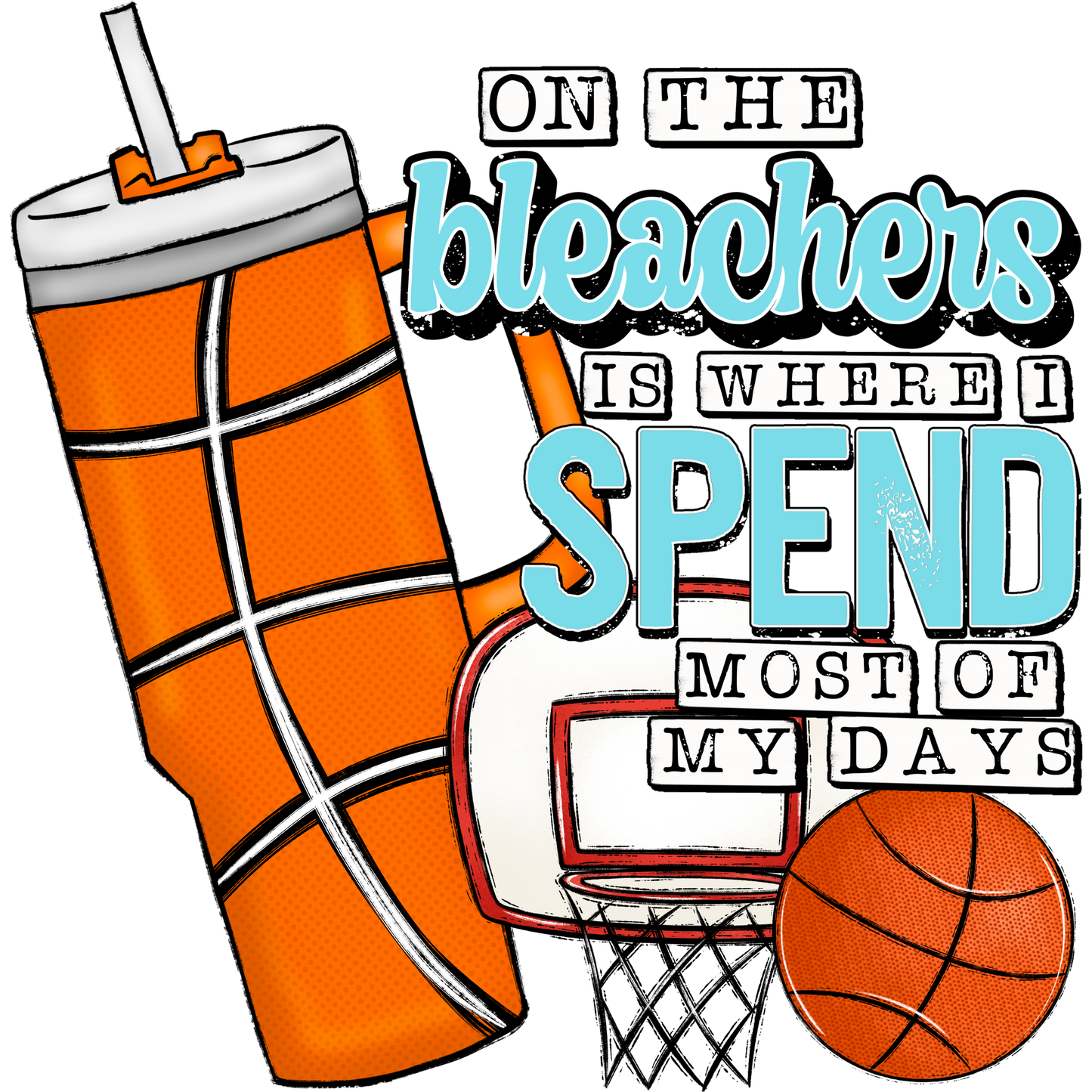 On The Bleachers Basketball Themed Product