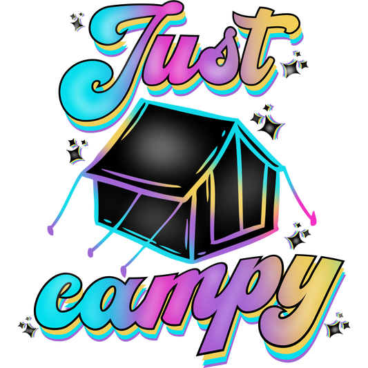Just Campy Tent Design with Colorful Details