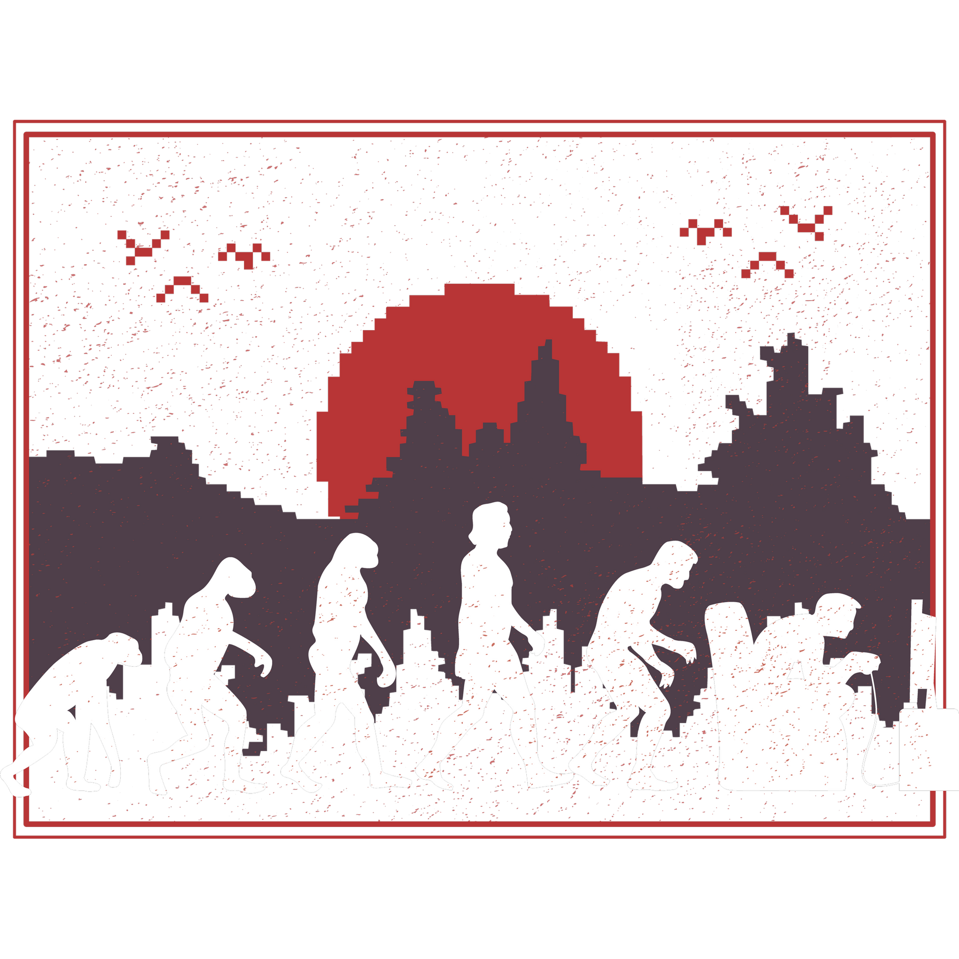 Evolution of Technology Modern Wall Art product