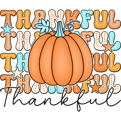 Thankful Thanksgiving Pumpkin Themed Design