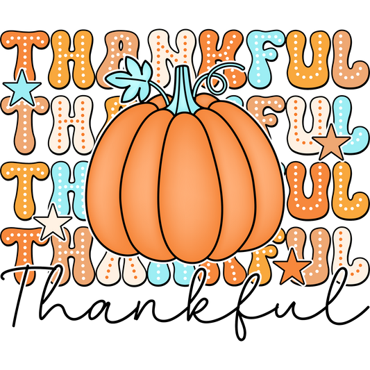 Thankful Thanksgiving Pumpkin Themed Design