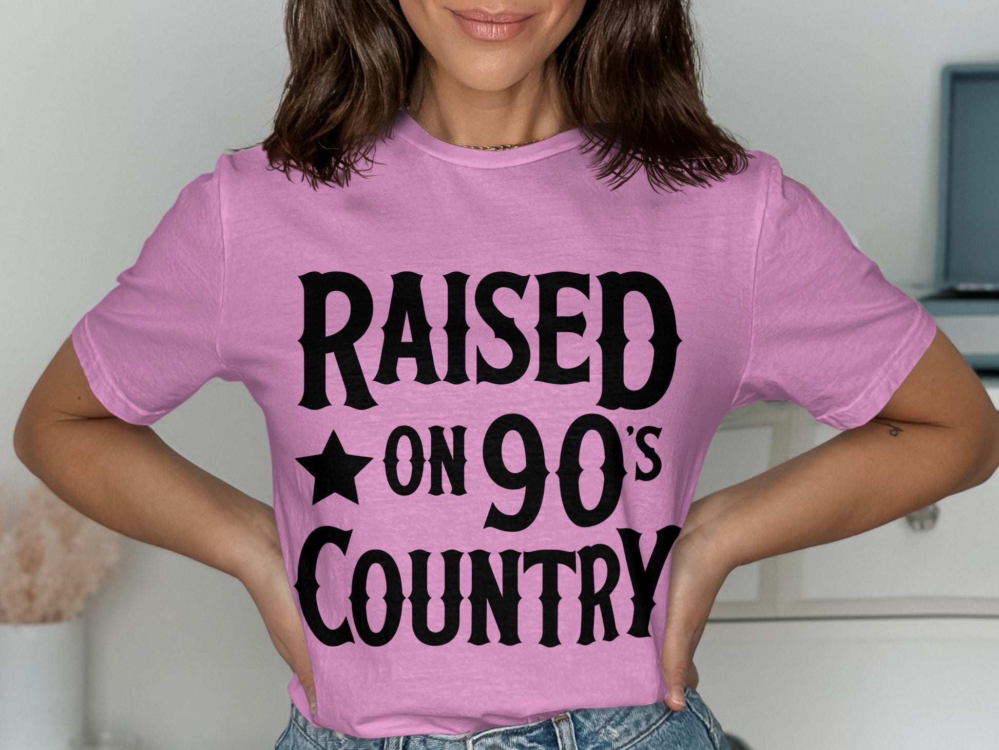 Raised on 90's Country T-Shirt Retro Apparel
