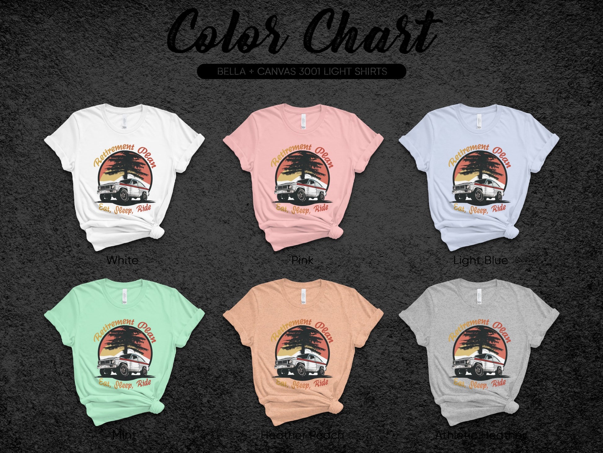 Enjoy the Relaxing Vibes T-Shirt Bella Canvas Colors