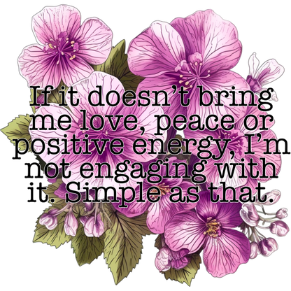 Inspirational Quote with Beautiful Flower Design