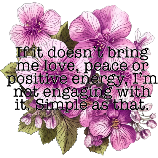 Inspirational Quote with Beautiful Flower Design