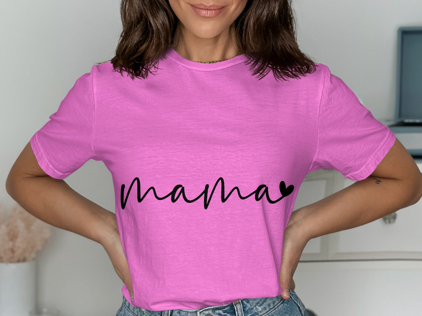 Cute Pink Mama Heart Tee