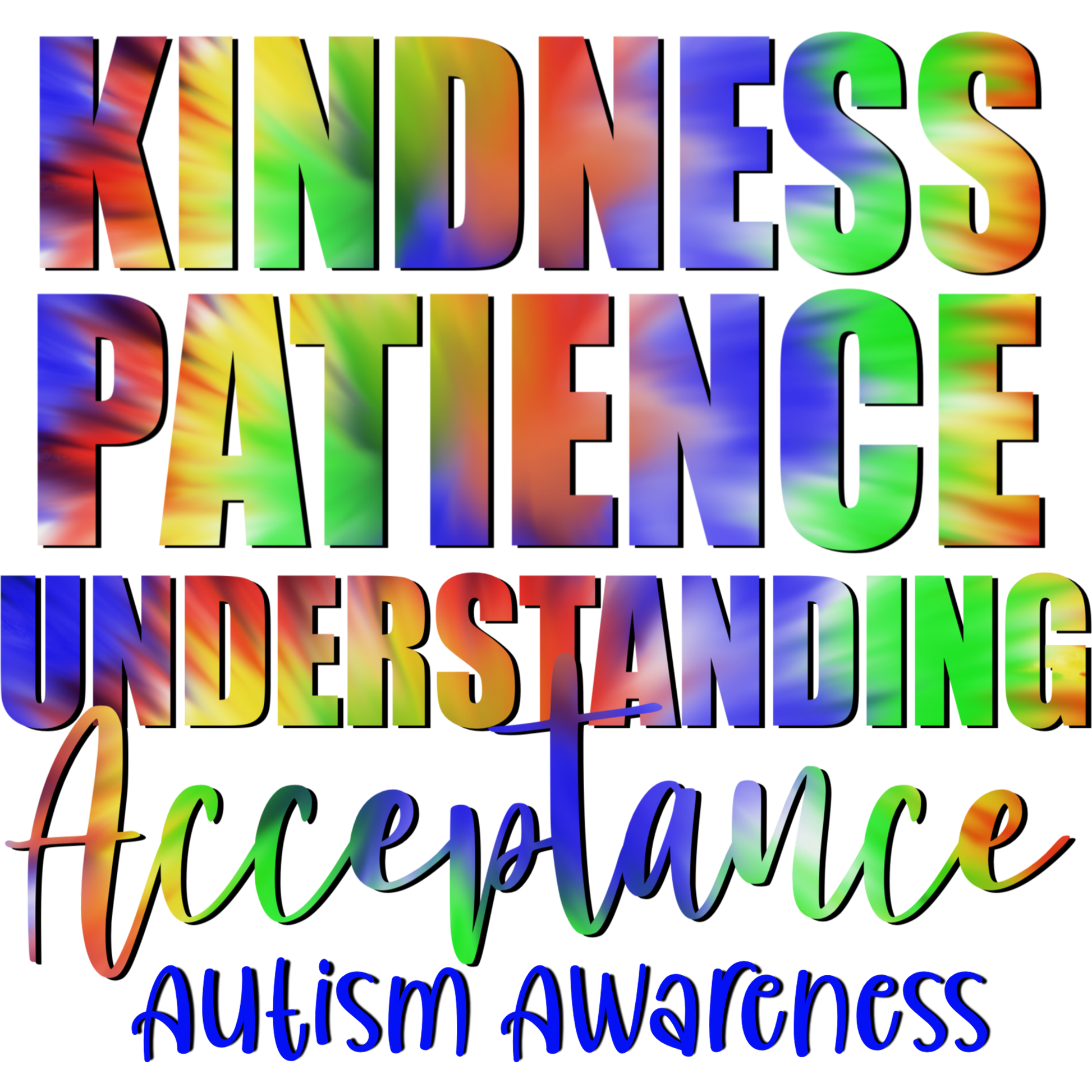 Kindness Patience Understanding Autism Awareness Apparel