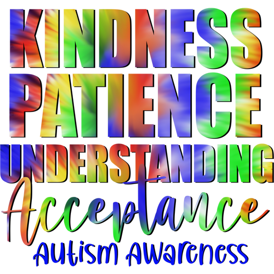 Kindness Patience Understanding Autism Awareness Apparel