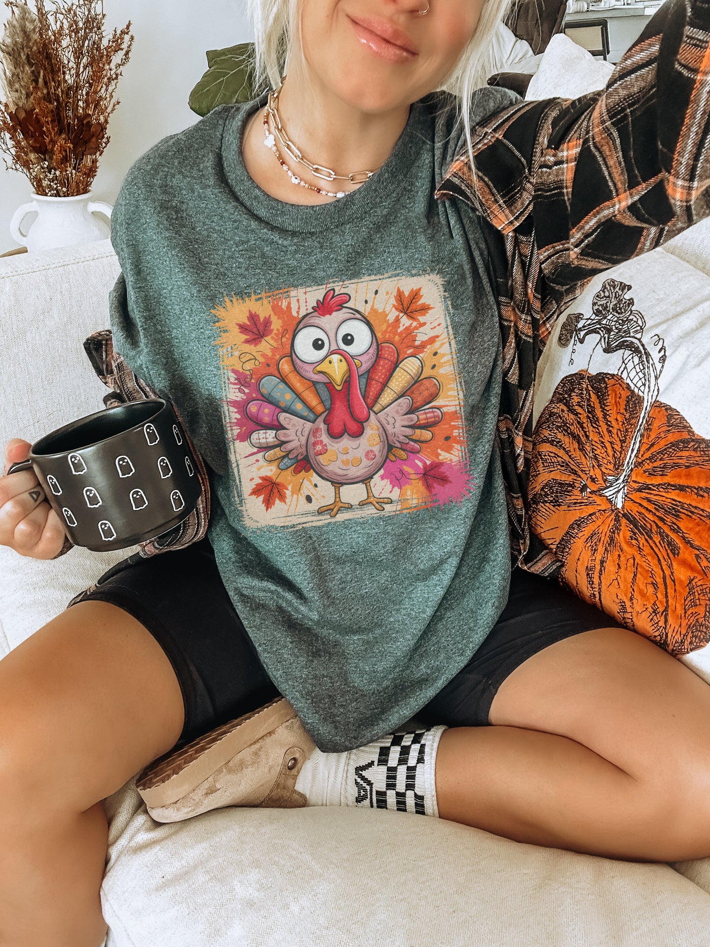 Thanksgiving Turkey Graphic Sweatshirt