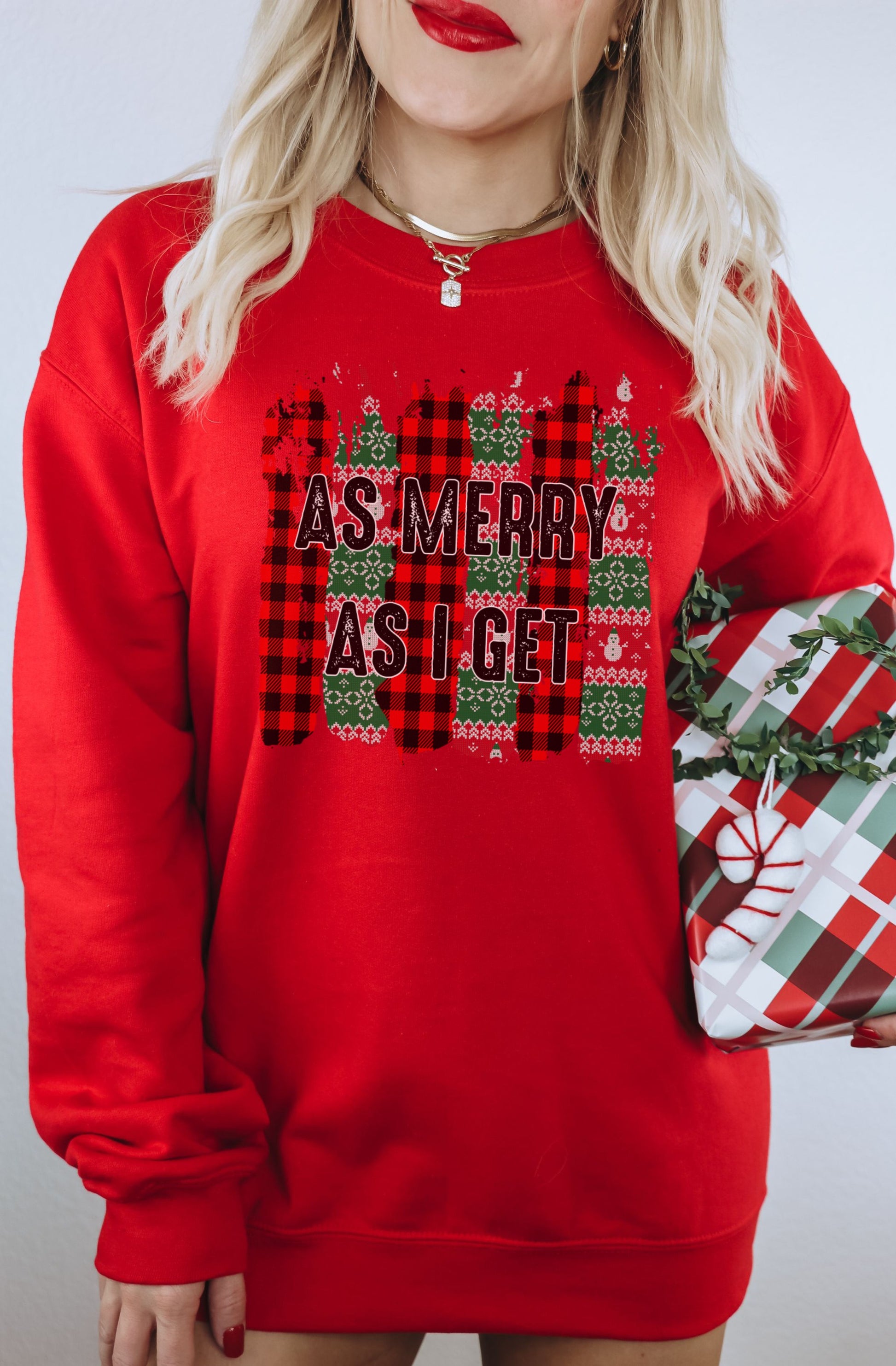 As Merry As I Get Festive Red Sweatshirt