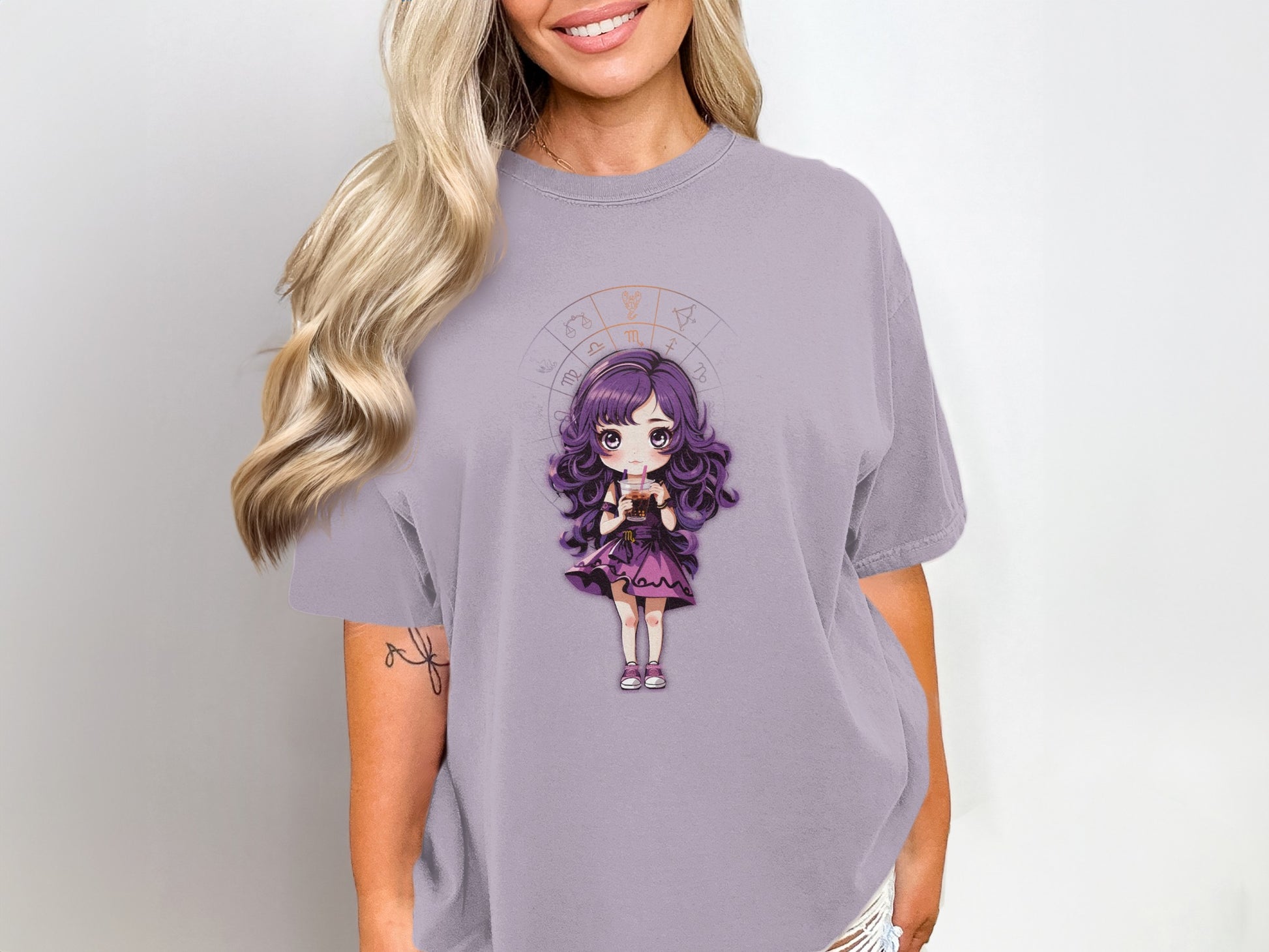 Kawaii Style Chibi Girl Graphic Tee for Anime Fans