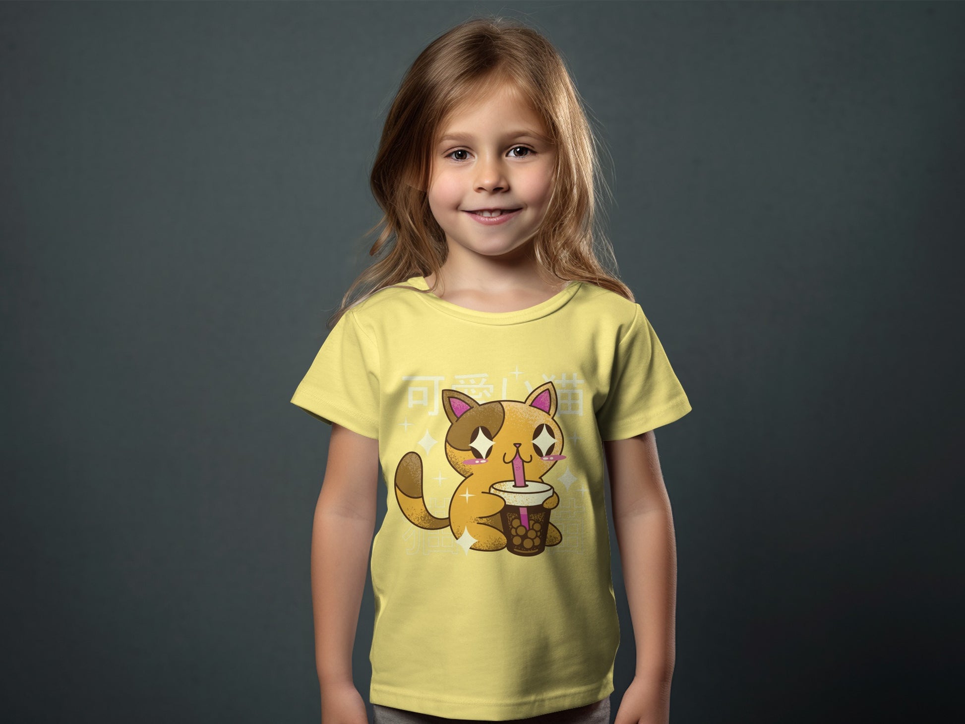 Cute Kitten Graphic Tee with Sparkly Details