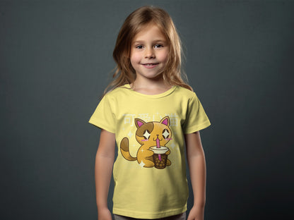 Cute Kitten Graphic Tee with Sparkly Details