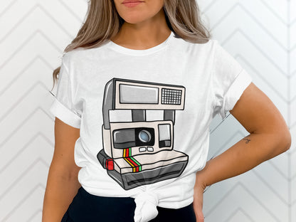 Vintage Instant Camera Graphic Women's T-shirt