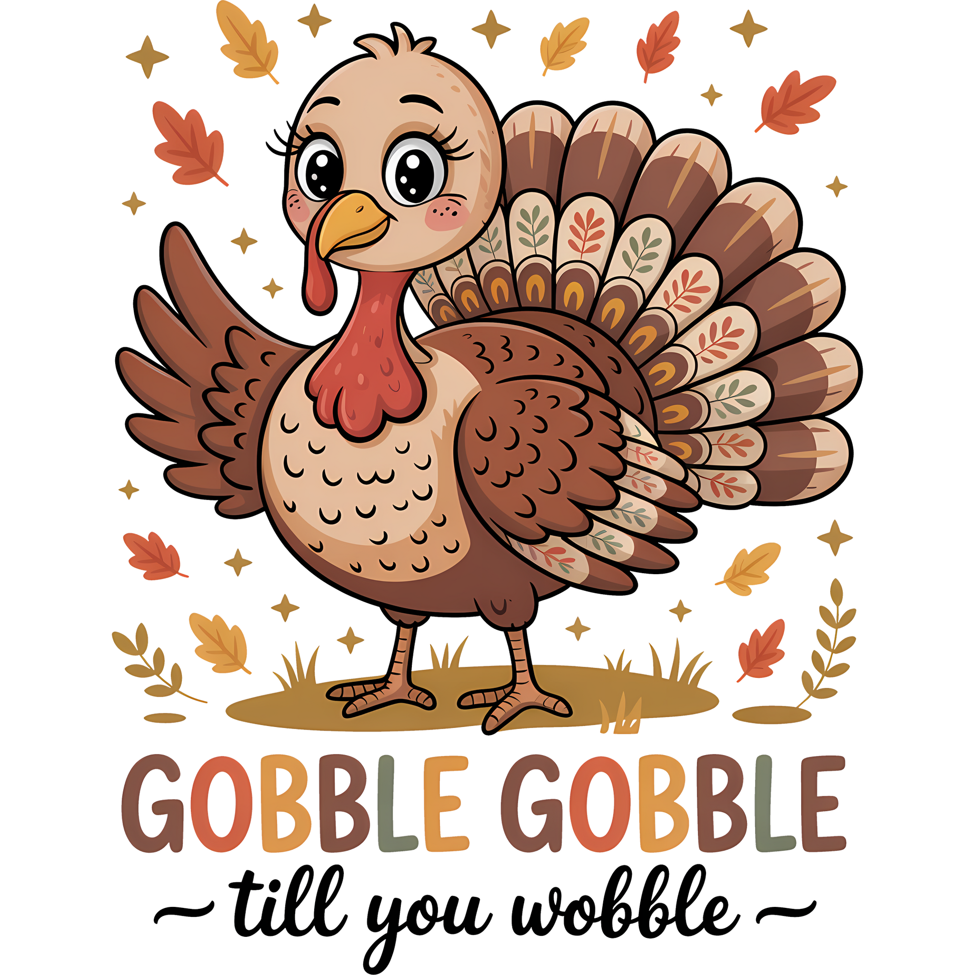 Gobble Gobble Till You Wobble Festive Decor