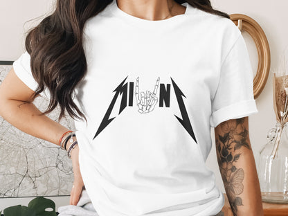 Rock On Hand Gesture Graphic Tee