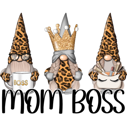 Mom Boss Leopard Print Gnomes Collection Item