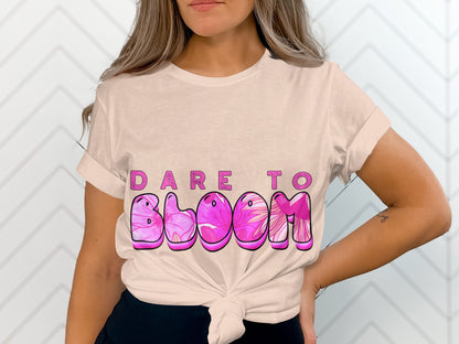 Dare to Bloom Graphic T-Shirt with Bold Femininity