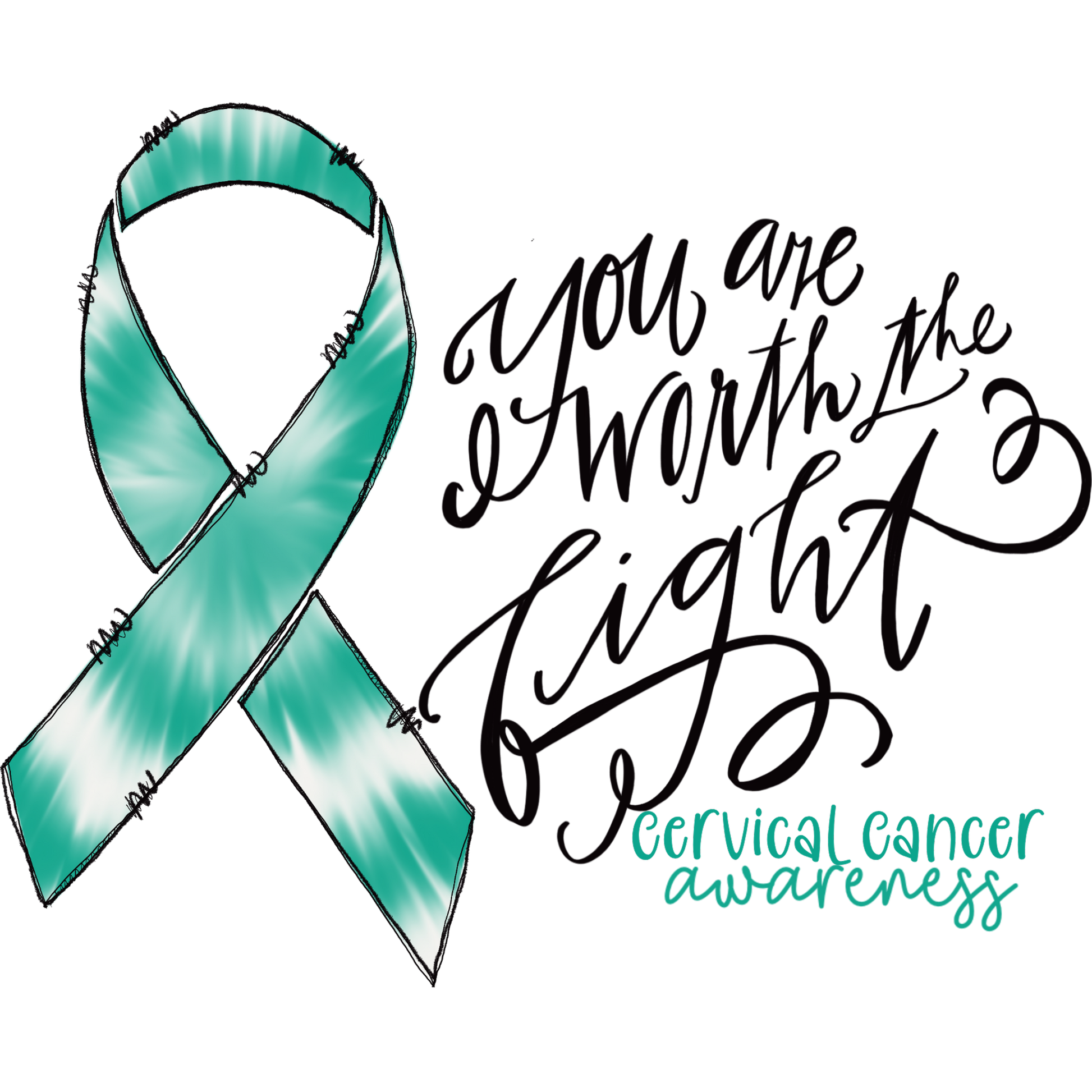 You Are Worth The Fight Cervical Cancer Shirt