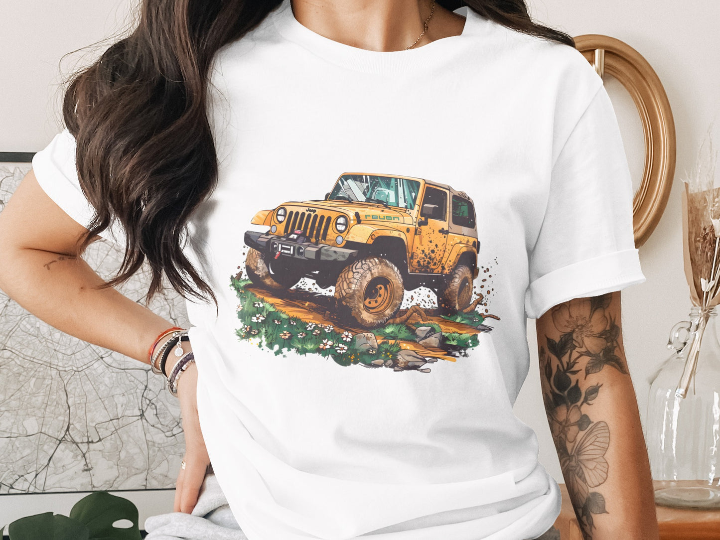 Offroad Jeep Adventure Graphic T-Shirt Design