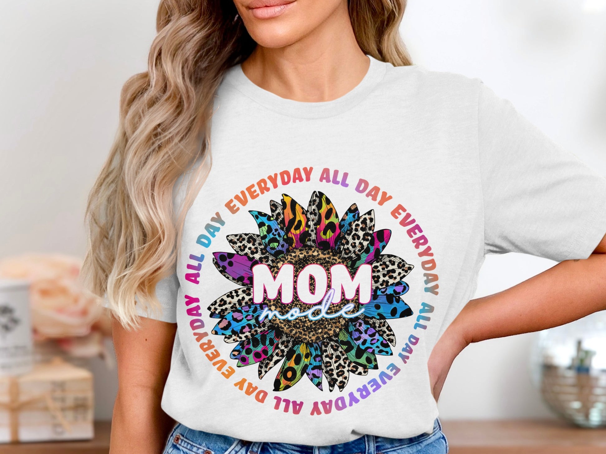 Everyday All Day Colorful Stylish Mom T-Shirt