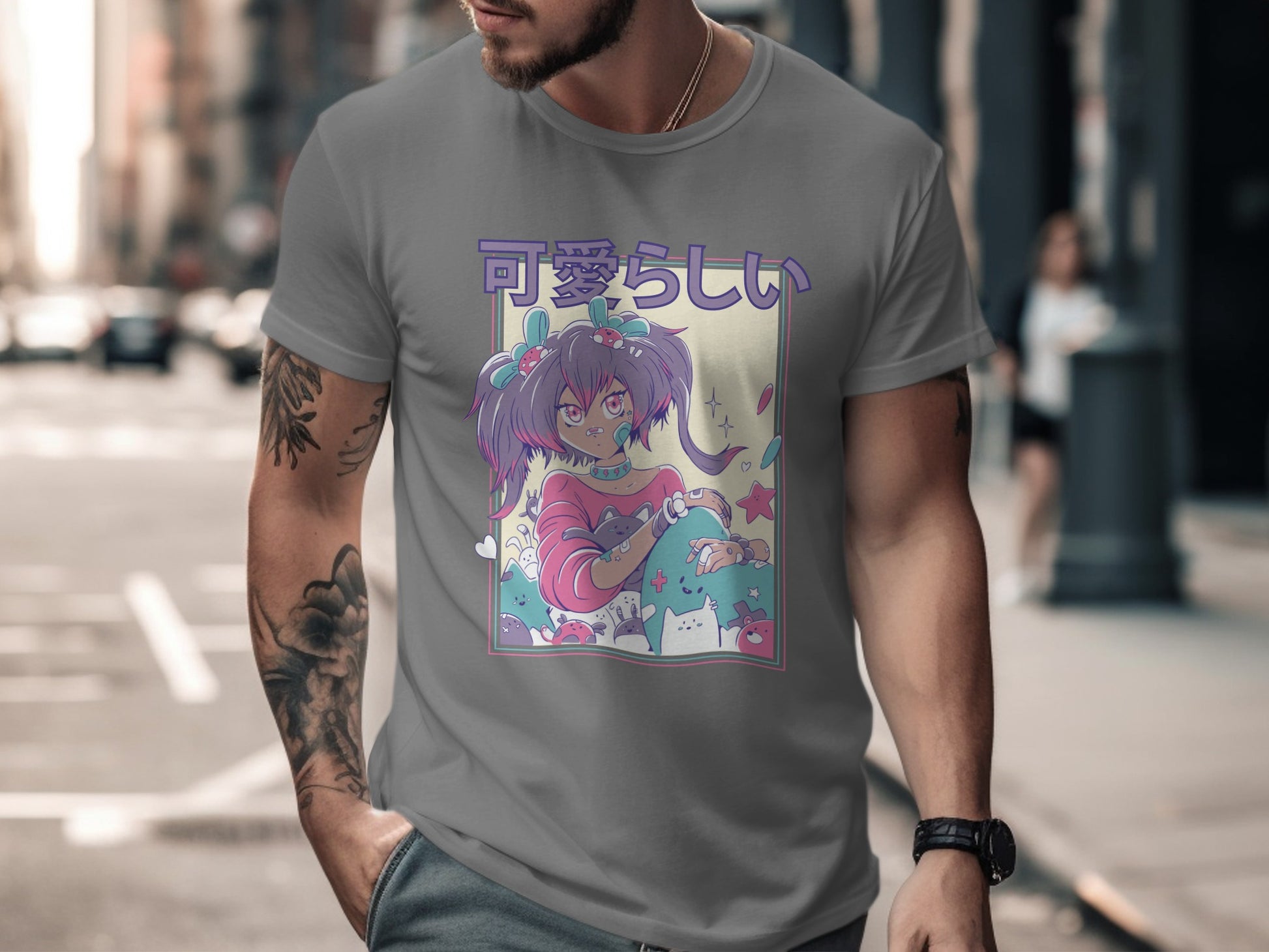 Anime Girl Graphic T-Shirt for Stylish Casual Wear