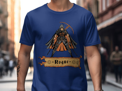 Dungeons and Dragons Rogue T-Shirt, Fantasy RPG Tee, Tabletop Gaming Shirt, DandD Class Apparel, Geeky Gift Idea
