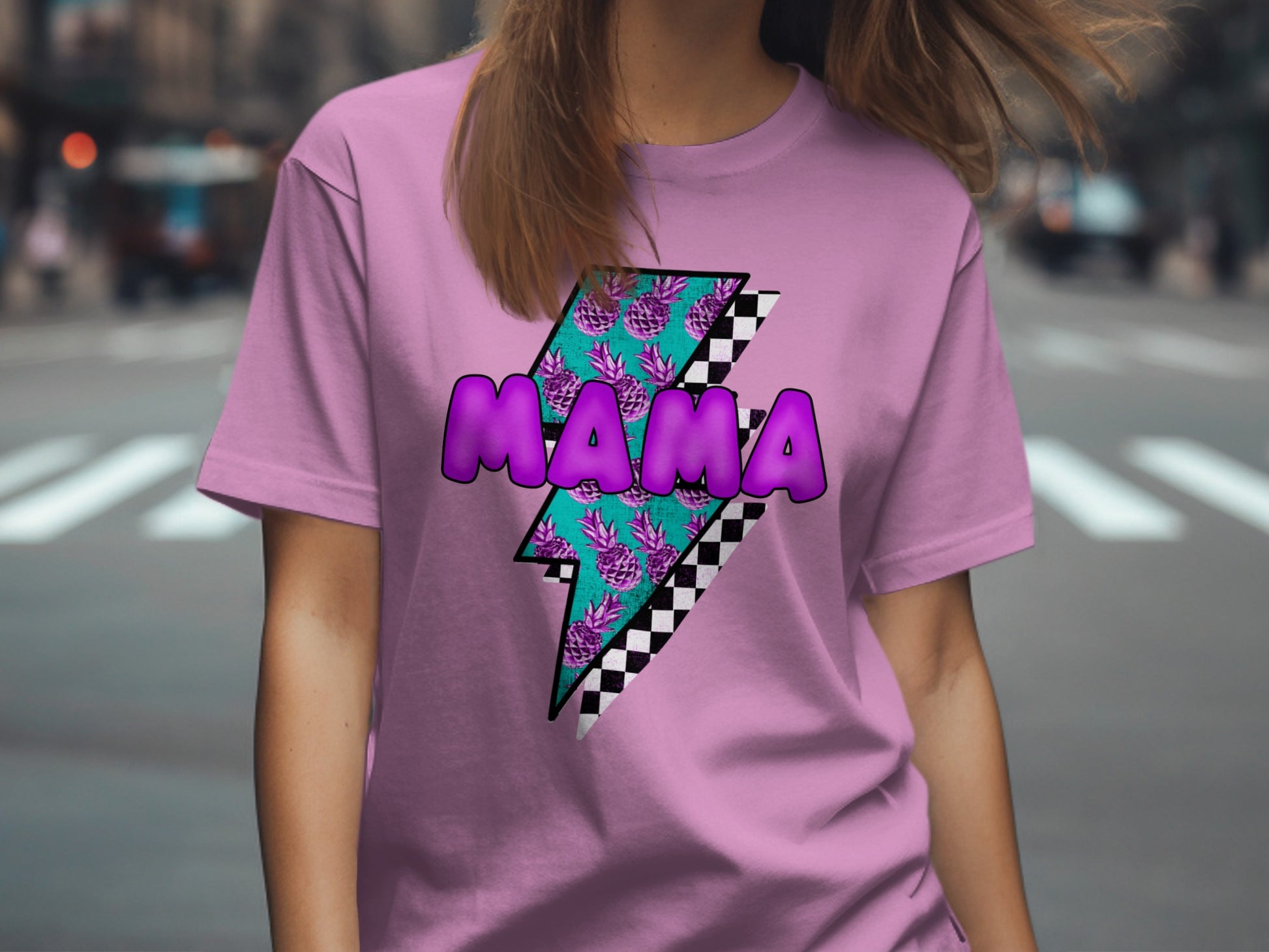 Fashionable Mama Design Printed T-Shirt